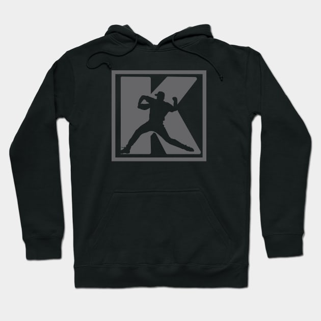 Baseball Pitcher Pitching K Strikeout Baseball Funny Saying Hoodie by TeeCreations